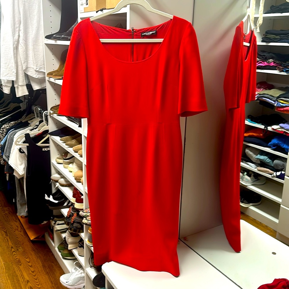 Dolce and Gabbana red dress